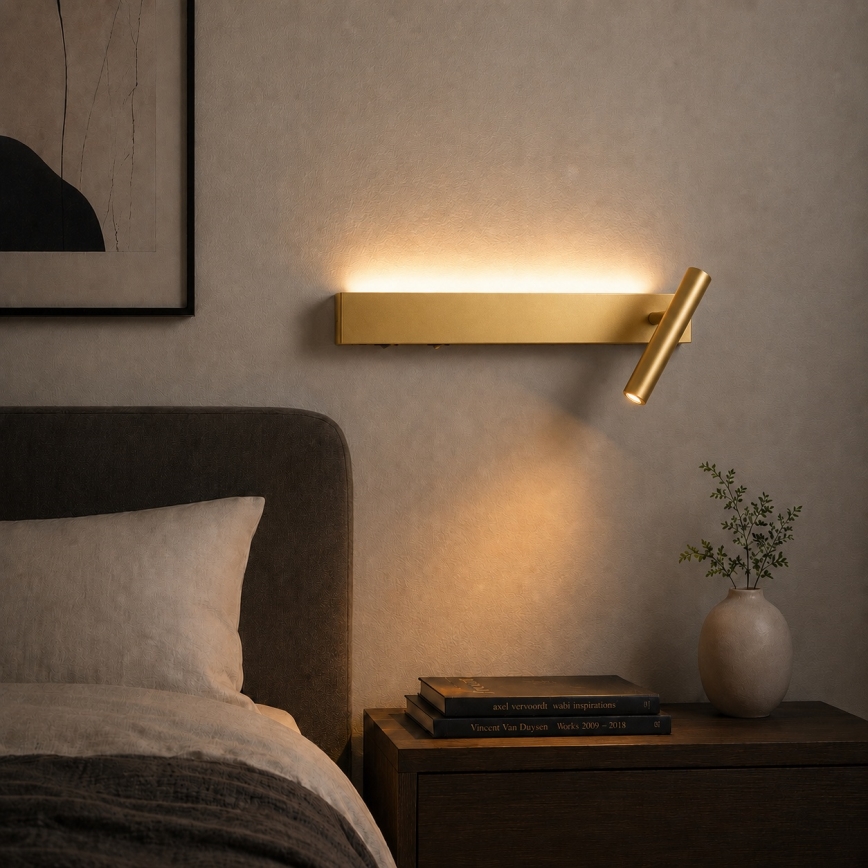 Brilagi - LED Nástěnné bodové svítidlo ARLIX LED/3W/230V + LED/7W zlatá CRI 90