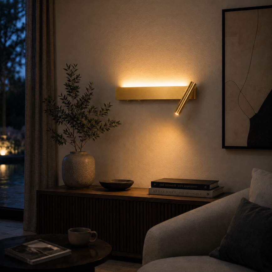 Brilagi - LED Nástěnné bodové svítidlo ARLIX LED/3W/230V + LED/7W zlatá CRI 90