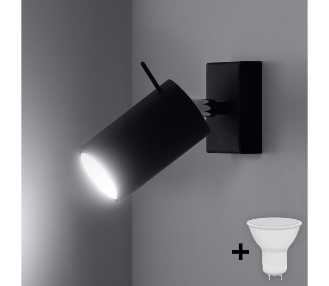 Brilagi Brilagi -  LED Nástěnné bodové svítidlo ASMUS 1xGU10/7W/230V černá 