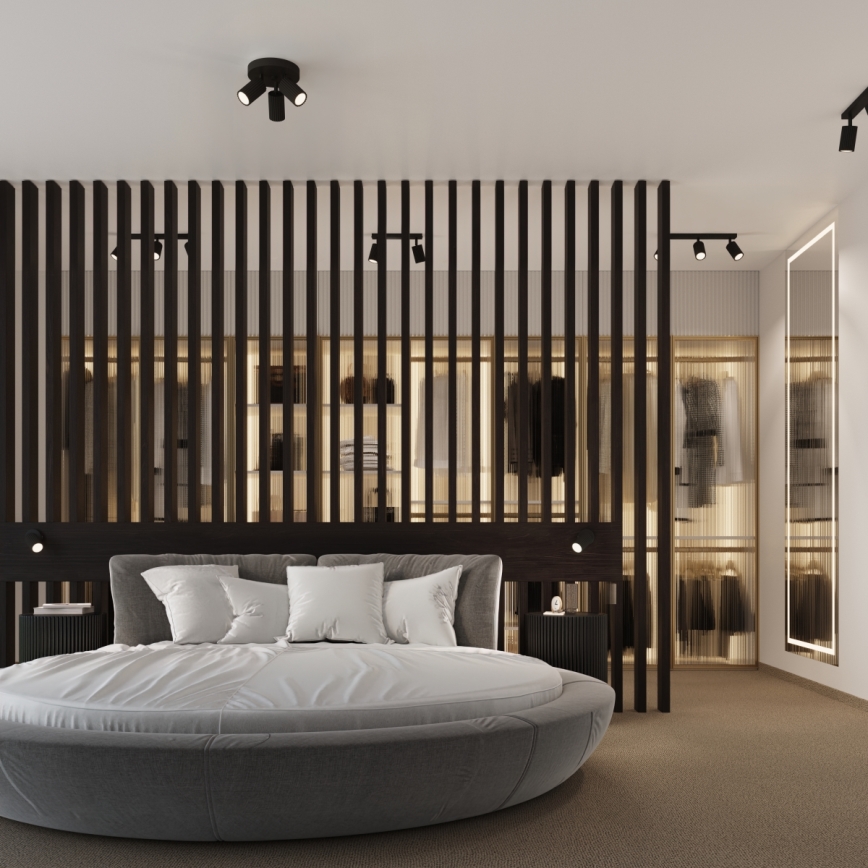 Brilagi - LED Nástěnné bodové svítidlo CRESTO 1xGU10/10W/230V černá