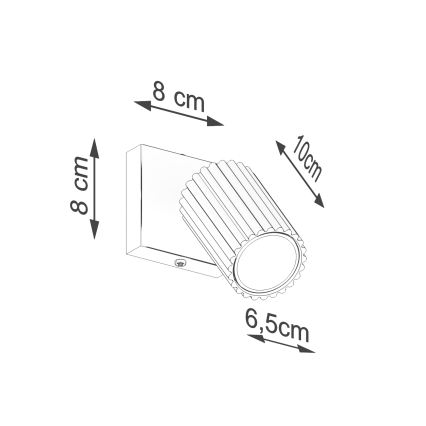 Brilagi - LED Nástěnné bodové svítidlo CRESTO 1xGU10/10W/230V zelená