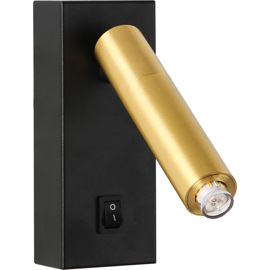 Brilagi - LED Nástěnné bodové svítidlo MAYA 1xG9/7W/230V černá/zlatá