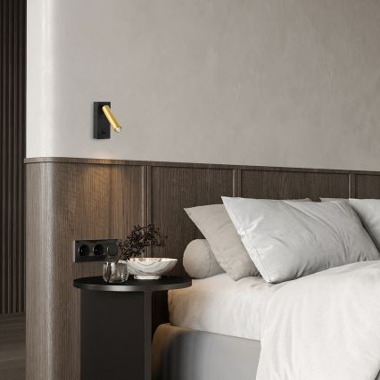 Brilagi - LED Nástěnné bodové svítidlo MAYA 1xG9/7W/230V černá/zlatá