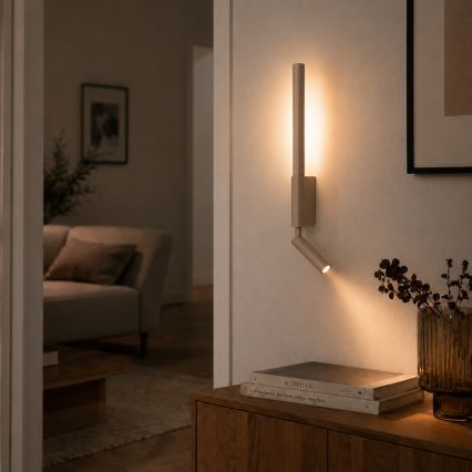 Brilagi - LED Nástěnné bodové svítidlo VIXON LED/3W/230V + LED/5W béžová CRI 90