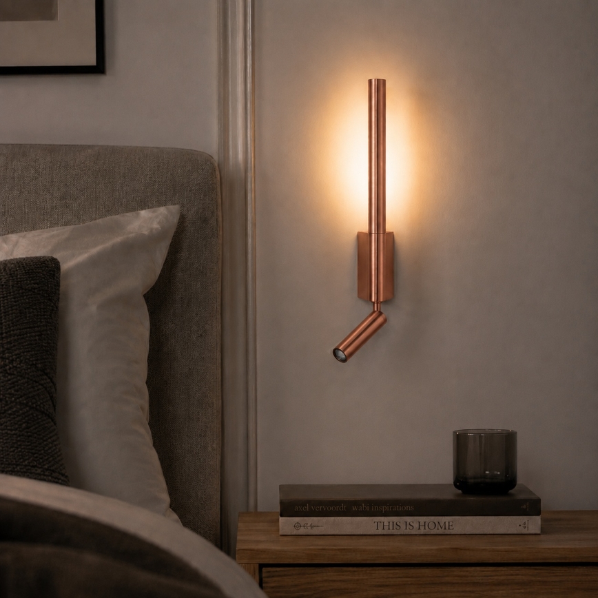Brilagi - LED Nástěnné bodové svítidlo VIXON LED/3W/230V + LED/5W bronzová CRI 90