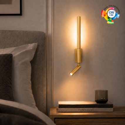 BRILAGI - LED Nástěnné bodové svítidlo VIXON LED/3W/230V + LED/5W zlatá CRI 90