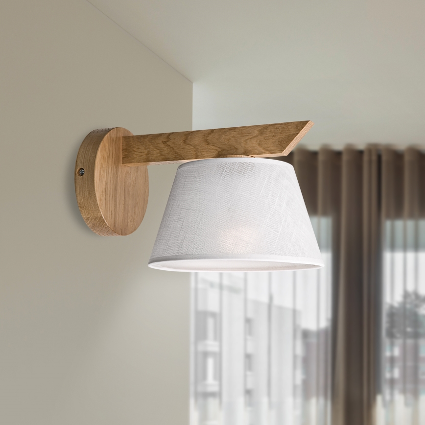 Brilagi - LED  Nástěnné svítidlo ANTHONY 1xE14/40W/230V dub/bílá