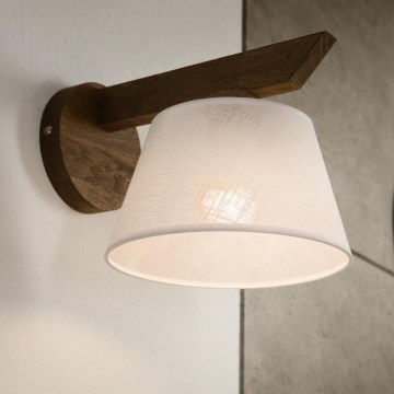 Brilagi - LED  Nástěnné svítidlo ANTHONY 1xE14/40W/230V dub ořech/bílá