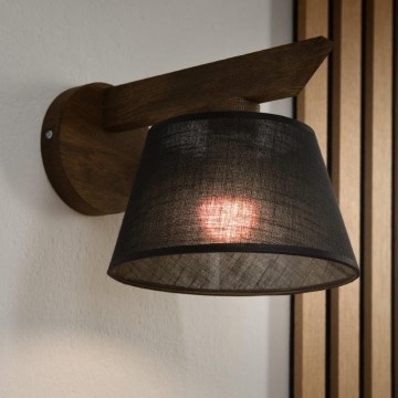 Brilagi - LED  Nástěnné svítidlo ANTHONY 1xE14/40W/230V dub ořech/černá