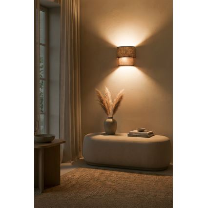 Brilagi - LED Nástěnné svítidlo BOHO ECO 1xE27/10W/230V hnědá