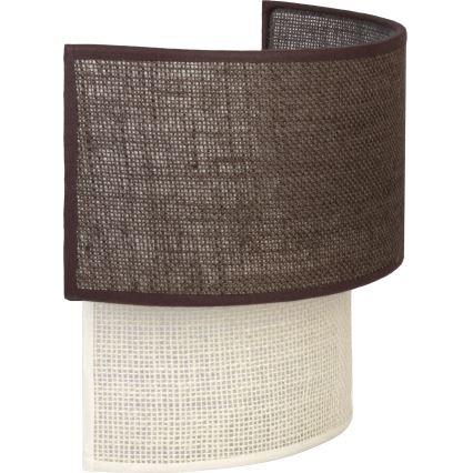 Brilagi - LED Nástěnné svítidlo BOHO ECO 1xE27/10W/230V hnědá/krémová