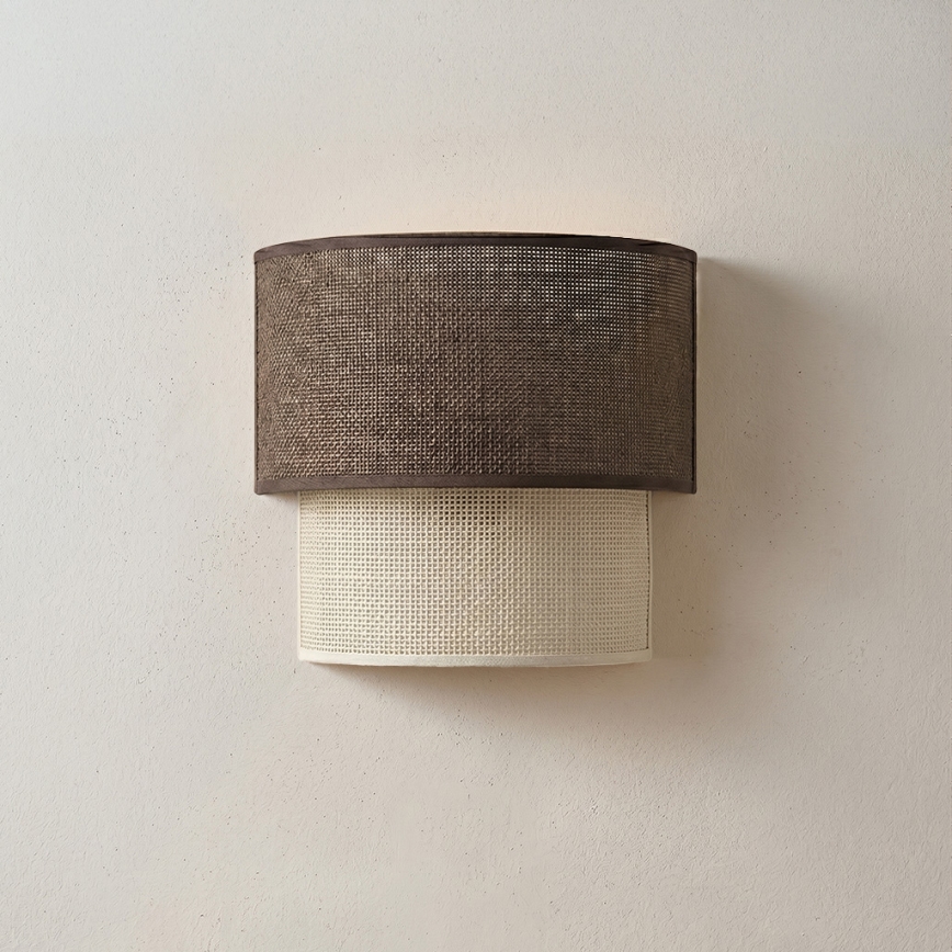 Brilagi - LED Nástěnné svítidlo BOHO ECO 1xE27/10W/230V hnědá/krémová