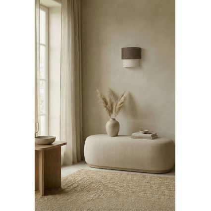 Brilagi - LED Nástěnné svítidlo BOHO ECO 1xE27/10W/230V hnědá/krémová