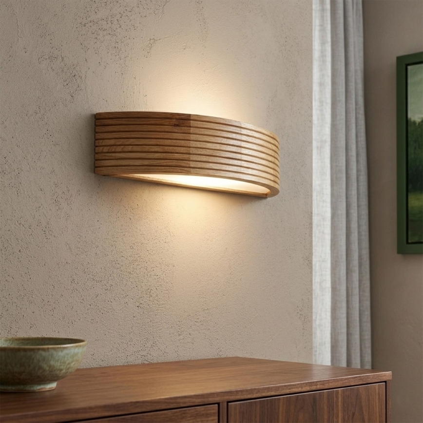 Brilagi - LED Nástěnné svítidlo CARVALHO MODERN 1xE27/60W/230V dub