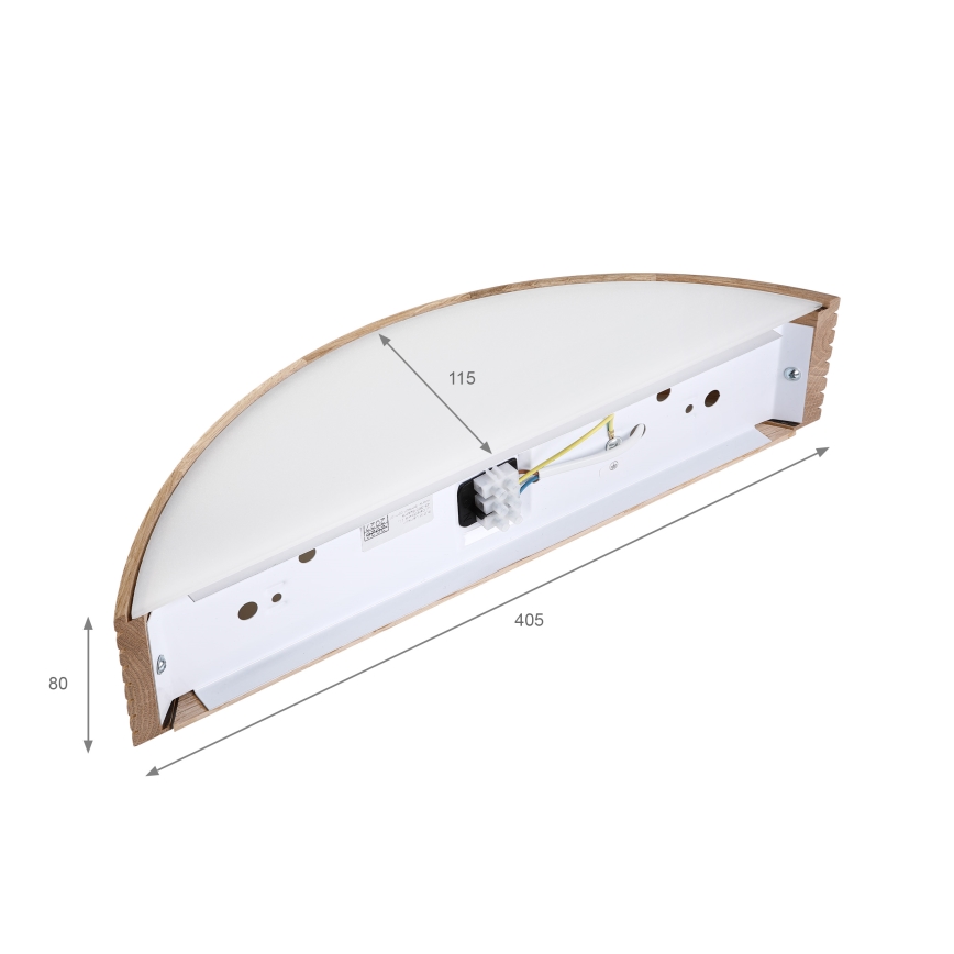 Brilagi - LED Nástěnné svítidlo CARVALHO MODERN 1xE27/60W/230V dub