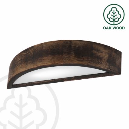 Brilagi - LED Nástěnné svítidlo CARVALHO SMOKEY 1xE27/60W/230V dub