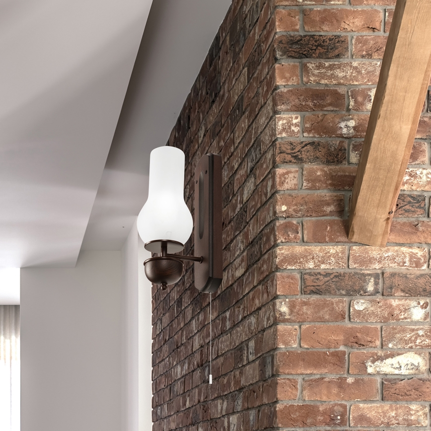 Brilagi - LED Nástěnné svítidlo COTTAGE 1xE14/40W/230V buk/bílá