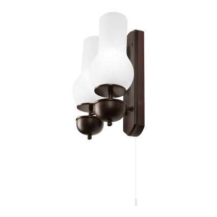 Brilagi - LED Nástěnné svítidlo COTTAGE 2xE14/40W/230V buk/bílá