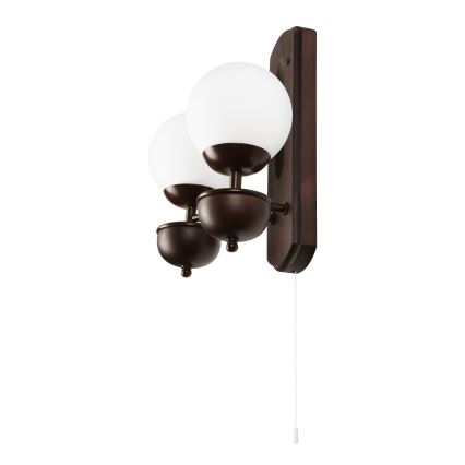Brilagi - LED Nástěnné svítidlo COTTAGE 2xG9/40W/230V buk/bílá