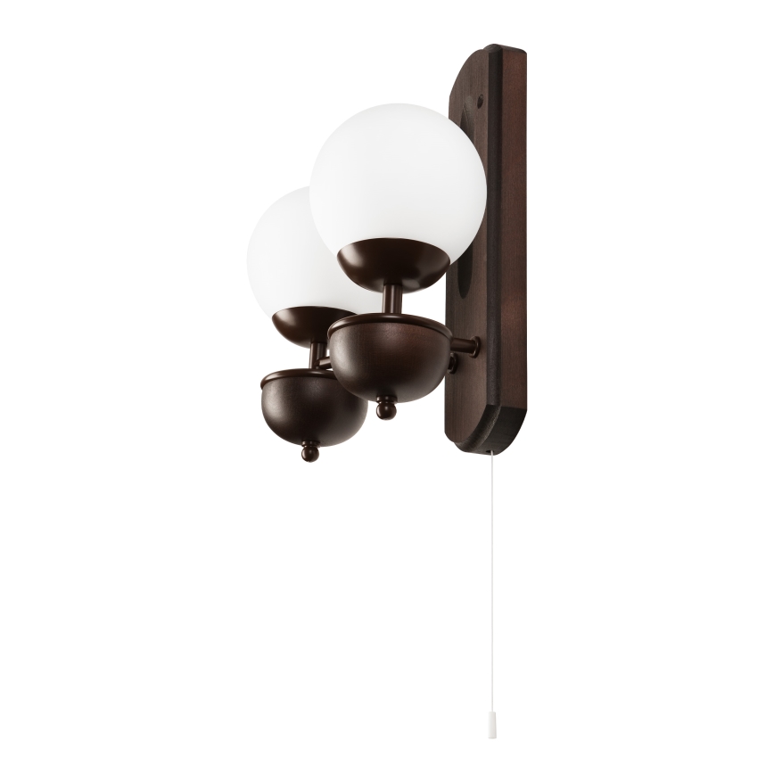 Brilagi - LED Nástěnné svítidlo COTTAGE 2xG9/40W/230V buk/bílá