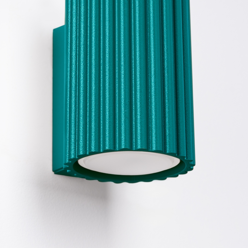 Brilagi - LED Nástěnné svítidlo CRESTO 1xGU10/10W/230V 10 cm tyrkysová