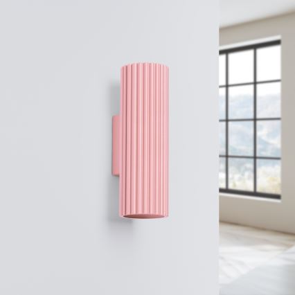 Brilagi - LED Nástěnné svítidlo CRESTO 2xGU10/10W/230V 20 cm růžová