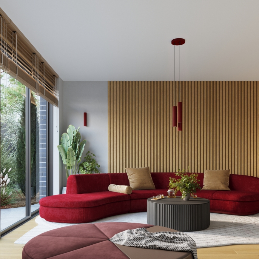 Brilagi - LED Nástěnné svítidlo CRESTO 2xGU10/10W/230V 30 cm burgundy