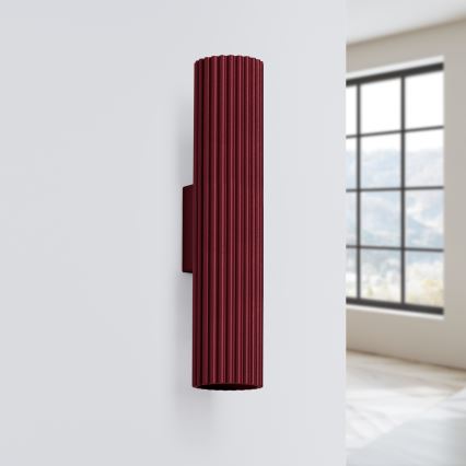 Brilagi - LED Nástěnné svítidlo CRESTO 2xGU10/10W/230V 30 cm burgundy