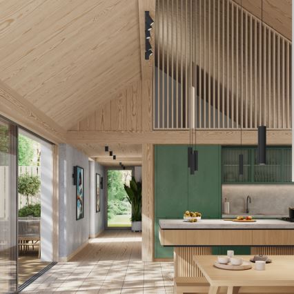 Brilagi - LED Nástěnné svítidlo CRESTO 2xGU10/10W/230V 30 cm černá