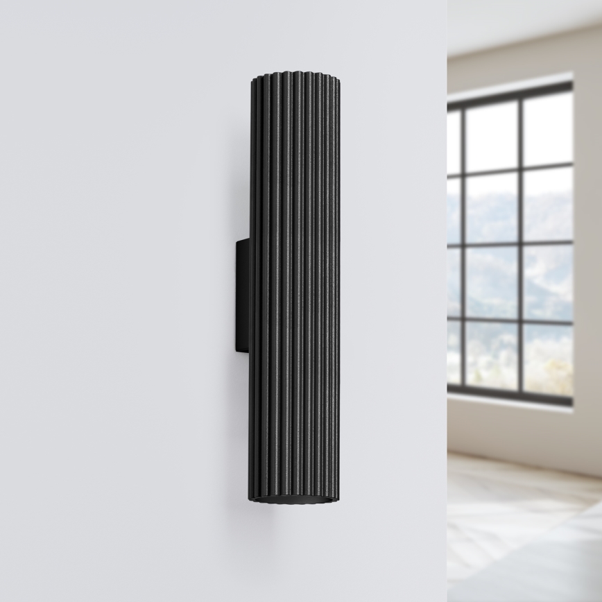 Brilagi - LED Nástěnné svítidlo CRESTO 2xGU10/10W/230V 30 cm černá