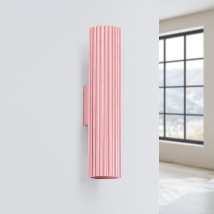 Brilagi - LED Nástěnné svítidlo CRESTO 2xGU10/10W/230V 30 cm růžová