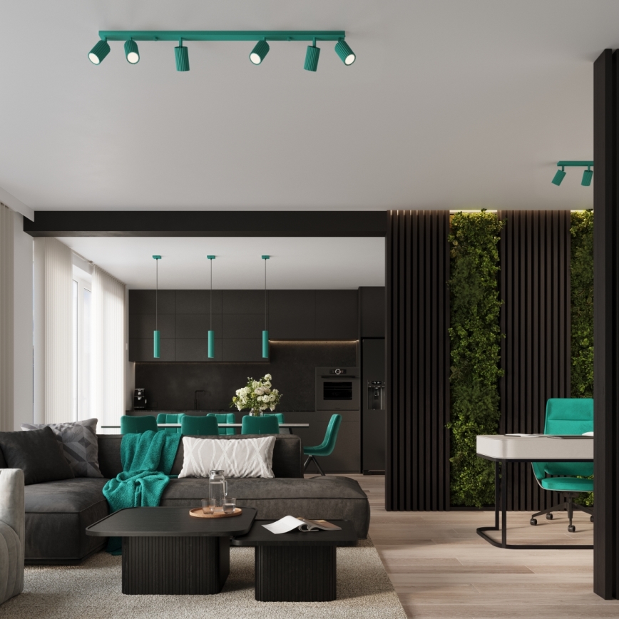 Brilagi - LED Nástěnné svítidlo CRESTO 2xGU10/10W/230V 30 cm tyrkysová