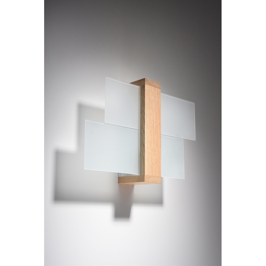 Brilagi -  LED Nástěnné svítidlo HERA 1xE27/7,5W/230V dřevo