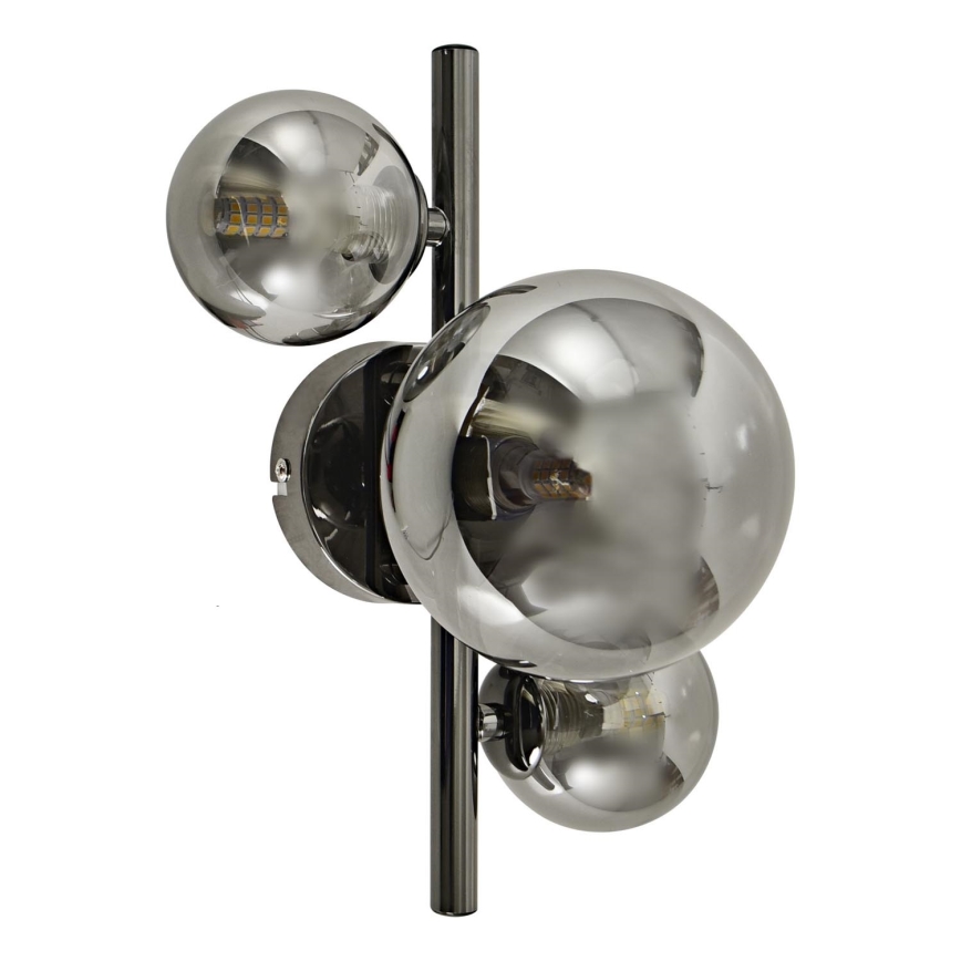 Brilagi - LED Nástěnné svítidlo MILLA 3xG9/3W/230V lesklý chrom/kouřová