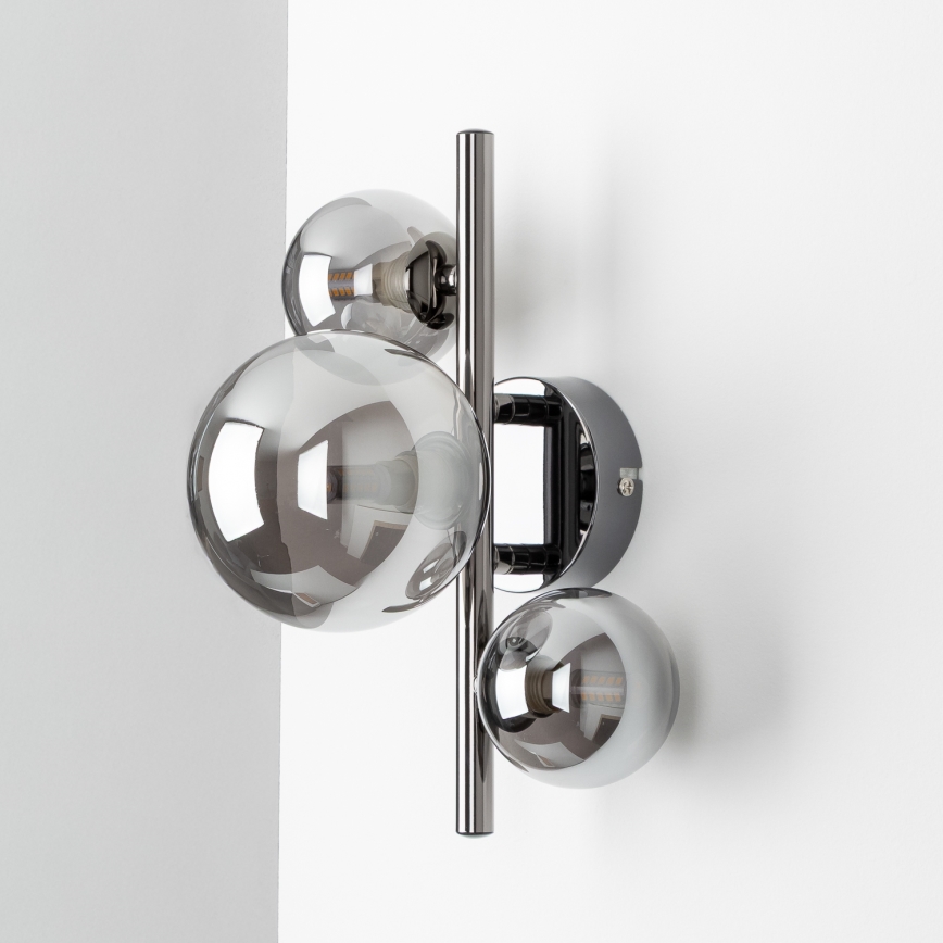 Brilagi - LED Nástěnné svítidlo MILLA 3xG9/3W/230V lesklý chrom/kouřová