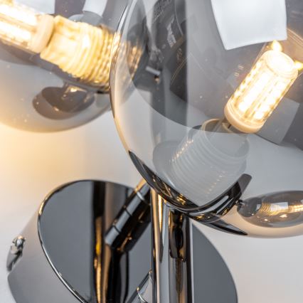 Brilagi - LED Nástěnné svítidlo MILLA 3xG9/3W/230V lesklý chrom/kouřová