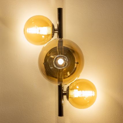 Brilagi - LED Nástěnné svítidlo MILLA 3xG9/3W/230V lesklý chrom/zlatá