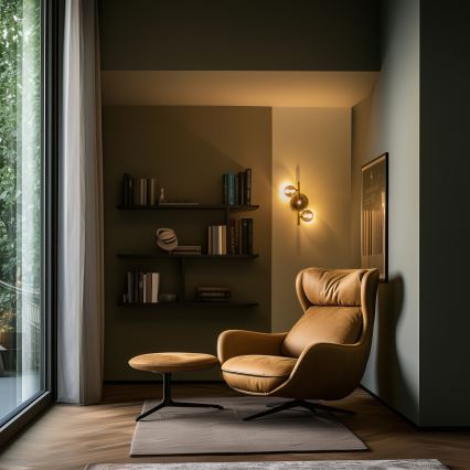 Brilagi - LED Nástěnné svítidlo MILLA 3xG9/3W/230V zlatá/kouřová