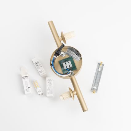 Brilagi - LED Nástěnné svítidlo MILLA 3xG9/3W/230V zlatá/kouřová