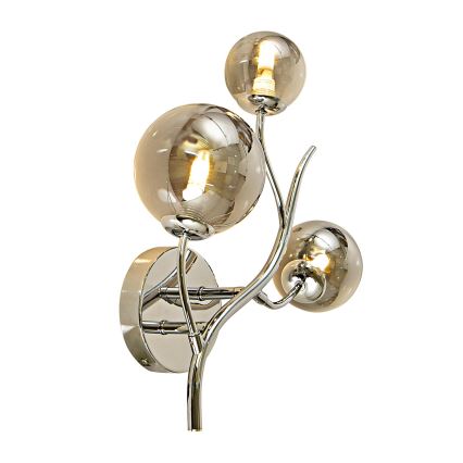 Brilagi - LED Nástěnné svítidlo MISTEL 3xG9/3W/230V lesklý chrom/kouřová