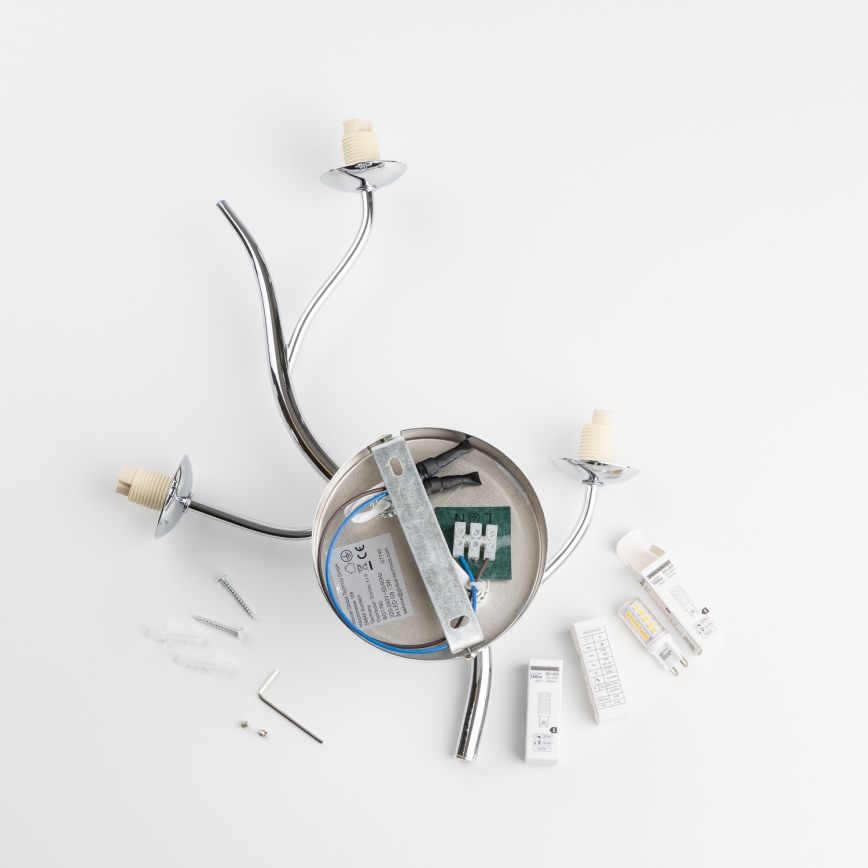 Brilagi - LED Nástěnné svítidlo MISTEL 3xG9/3W/230V lesklý chrom/kouřová