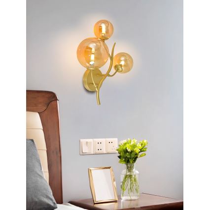 Brilagi - LED Nástěnné svítidlo MISTEL 3xG9/3W/230V zlatá