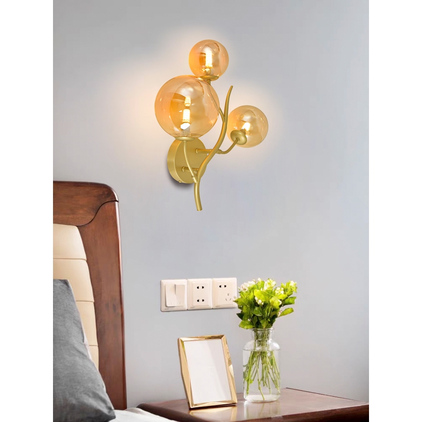 Brilagi - LED Nástěnné svítidlo MISTEL 3xG9/3W/230V zlatá