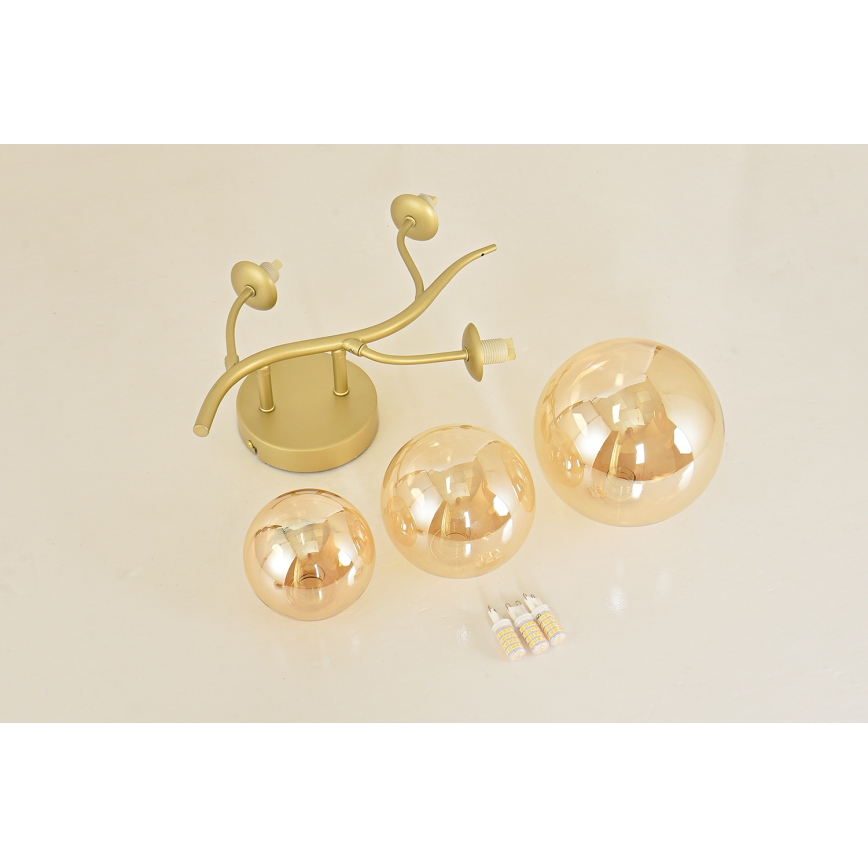 Brilagi - LED Nástěnné svítidlo MISTEL 3xG9/3W/230V zlatá