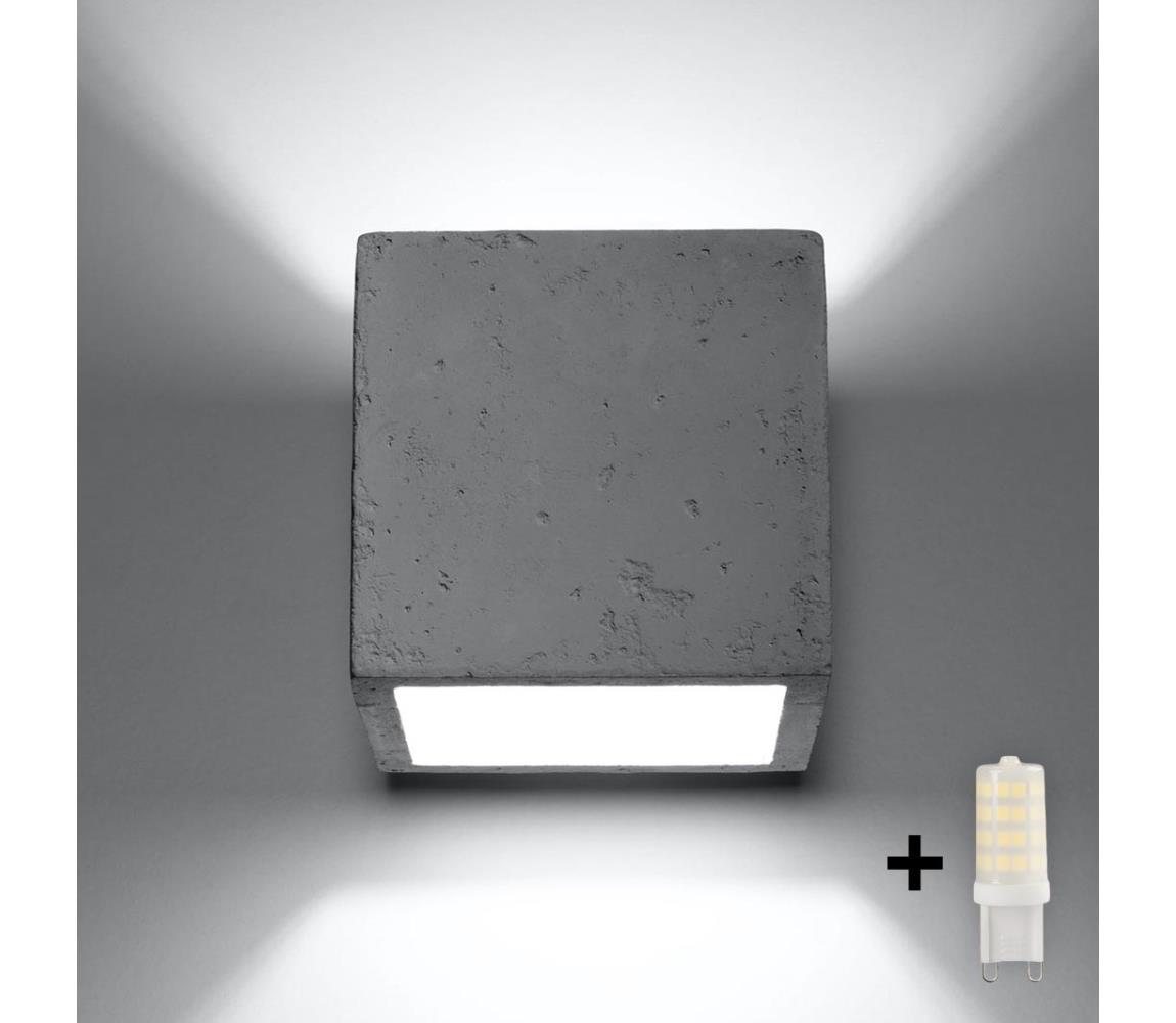 Brilagi Brilagi -  LED Nástěnné svítidlo MURO 1xG9/3,5W/230V beton 