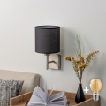 BRILAGI - LED Nástěnné svítidlo NUBILA 1xE27/60W/230V matný chrom/černá