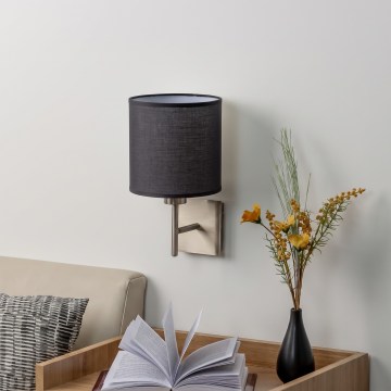 BRILAGI - LED Nástěnné svítidlo NUBILA 1xE27/60W/230V matný chrom/černá