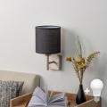 BRILAGI - LED Nástěnné svítidlo NUBILA 1xE27/60W/230V matný chrom/černá