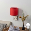 BRILAGI - LED Nástěnné svítidlo NUBILA 1xE27/60W/230V matný chrom/červená
