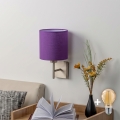 BRILAGI - LED Nástěnné svítidlo NUBILA 1xE27/60W/230V matný chrom/fialová